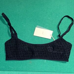 Kith Women's Black Logo Bralette